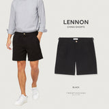 LENNON CHINO SHORTS - BLACK (Extra Shorts)