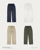 LINEN RELAXED PANTS - BROWN