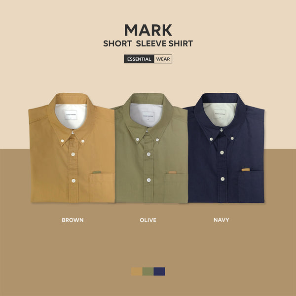 MARK SHORT SLEEVE SHIRT - NAVY