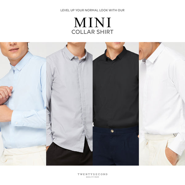 MINI COLLAR SHIRT - BLUE