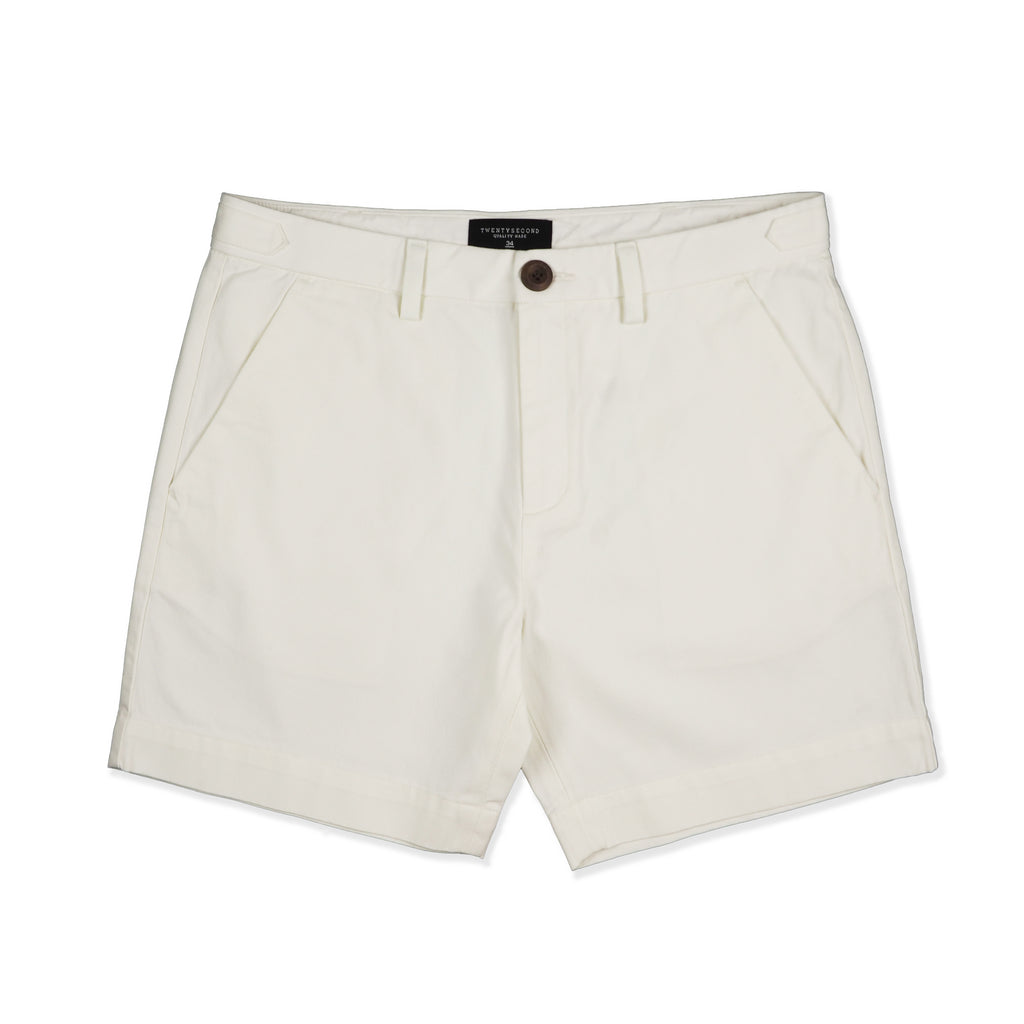 DAVE CHINO SHORTS - WHITE (Extra Shorts)