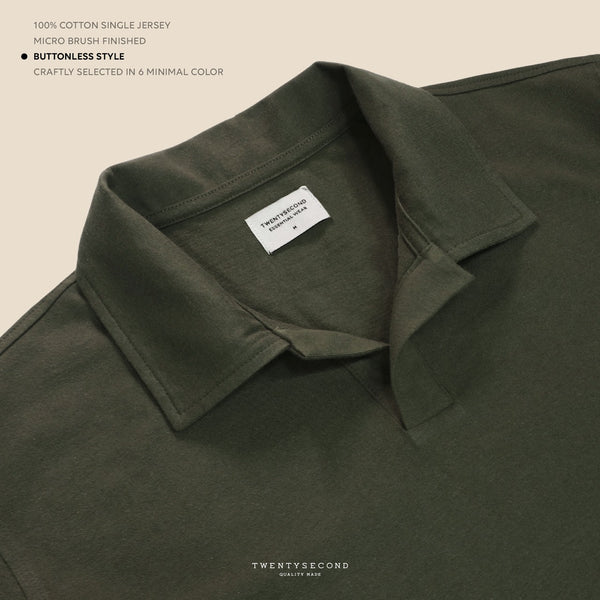 JOEL POLO TEE - KHAKI