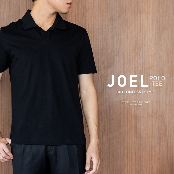 JOEL POLO TEE - BLACK