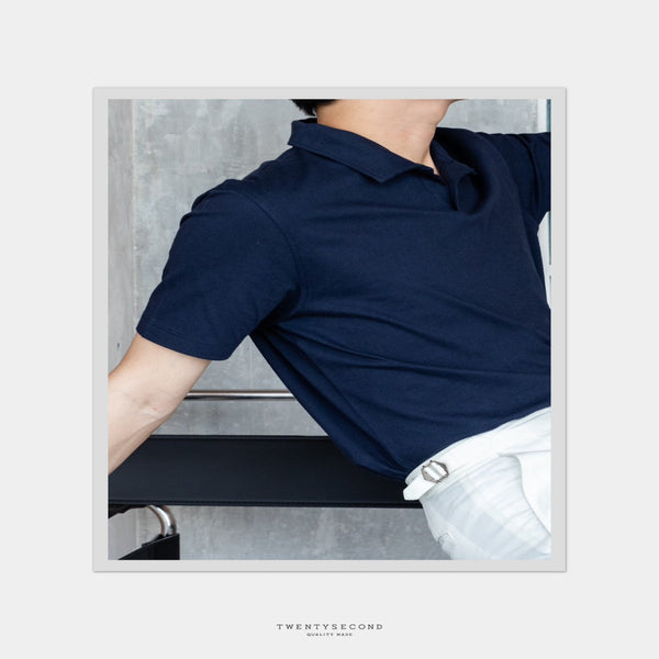 JOEL POLO TEE - NAVY