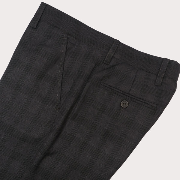 PLAID TAILOR PANTS - GREY