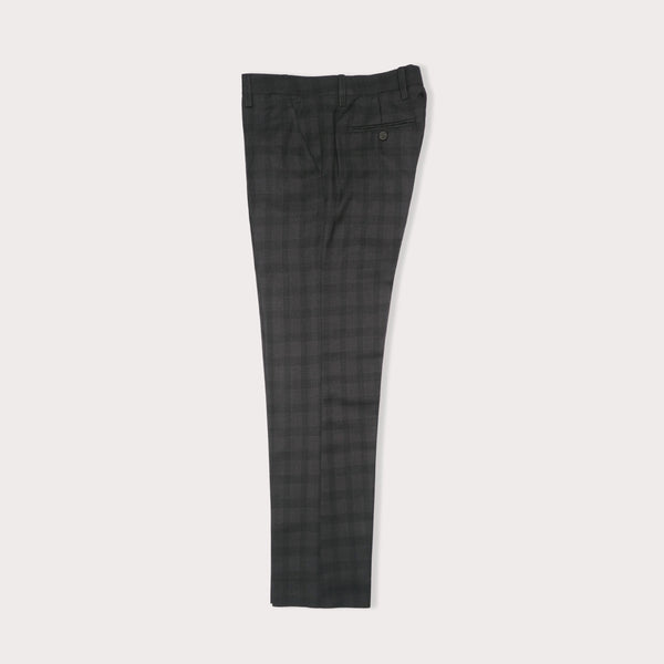 PLAID TAILOR PANTS - GREY