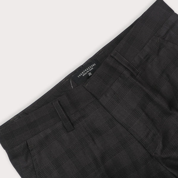 PLAID TAILOR PANTS - GREY