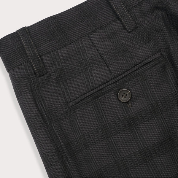 PLAID TAILOR PANTS - GREY