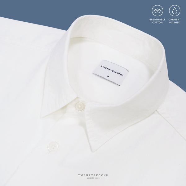 PHIL COTTON SHIRT - WHITE