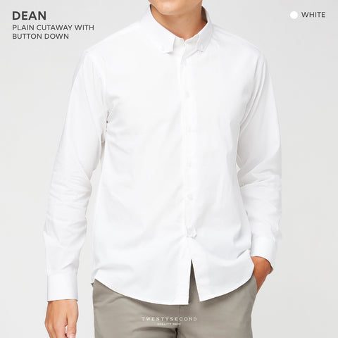 DEAN CUT COLLAR SHIRT - WHITE