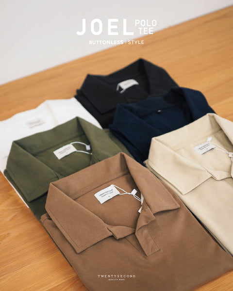 JOEL POLO TEE - KHAKI