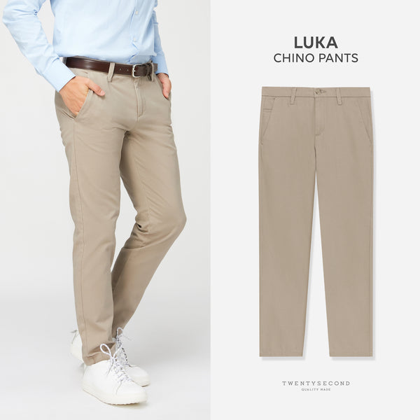 LUKA CHINO PANTS - BROWN