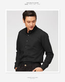 DEAN CUT COLLAR SHIRT - BLACK