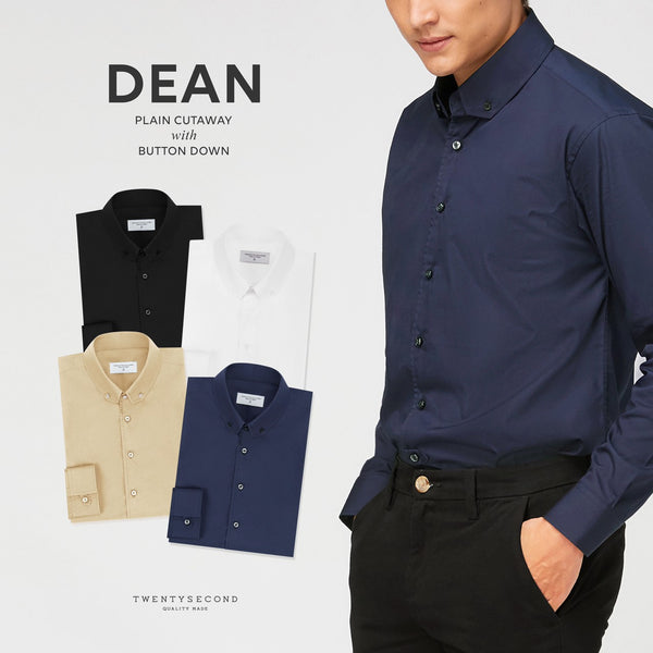 DEAN CUT COLLAR SHIRT - WHITE