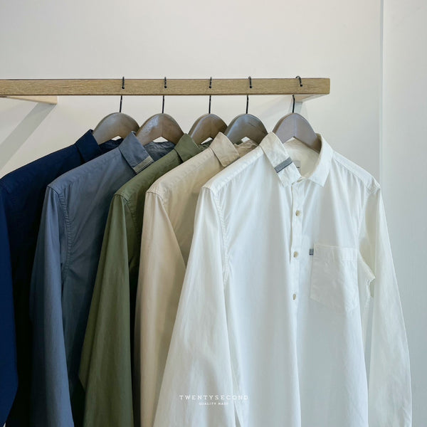 GLEN RIBBON SHIRT - BLUE