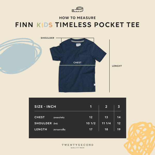 FINN KIDS POCKET TEE - BLACK