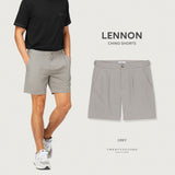 LENNON CHINO SHORTS - GREY (Extra Shorts)