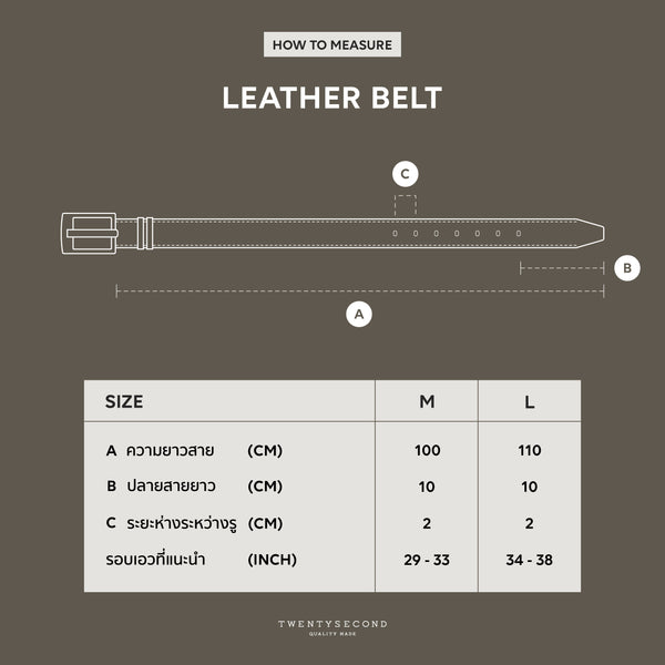 LEATHER BELT 02 - BLACK