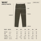 WAY ANKLE PANTS - RED