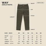 WAY ANKLE PANTS - RED