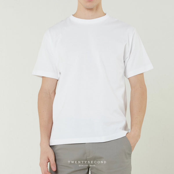 SUPER SOFT COTTON TEE - BEIGE