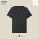 SUPER SOFT COTTON TEE - CHARCOAL GREY