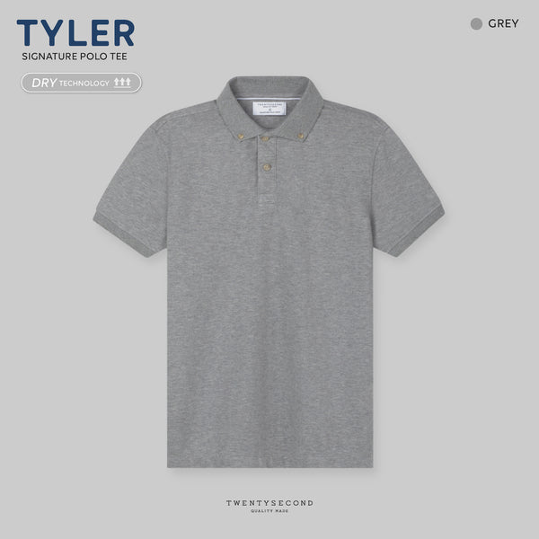 TYLER POLO TEE - GREY