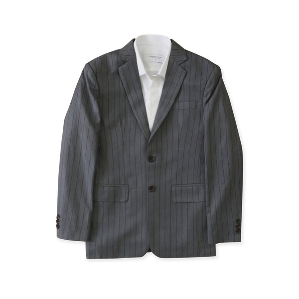 BRIT STRIPE WOOL SUIT - GREY