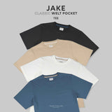 JAKE POCKET TEE - STEEL BLUE (Regular fit)