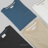 JAKE POCKET TEE - STEEL BLUE (Regular fit)