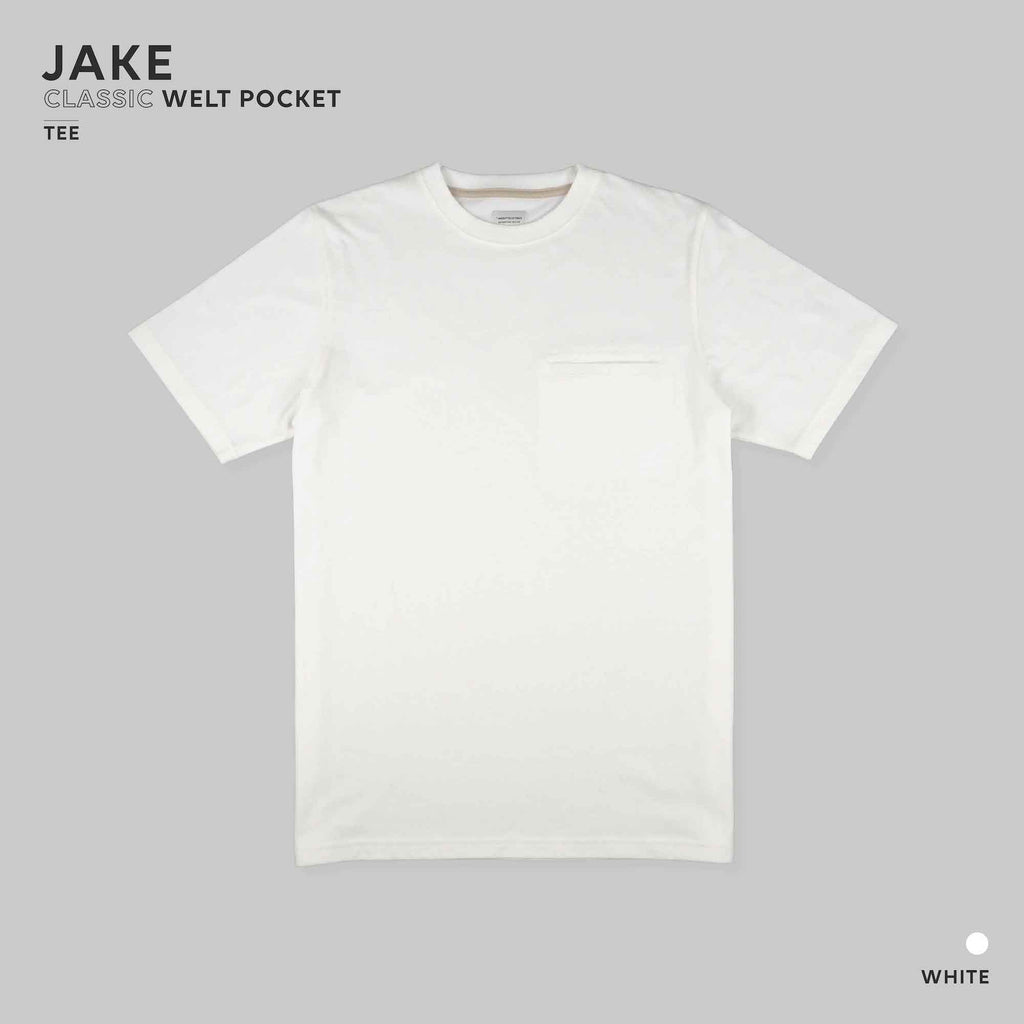 JAKE POCKET TEE - WHITE (Regular fit)
